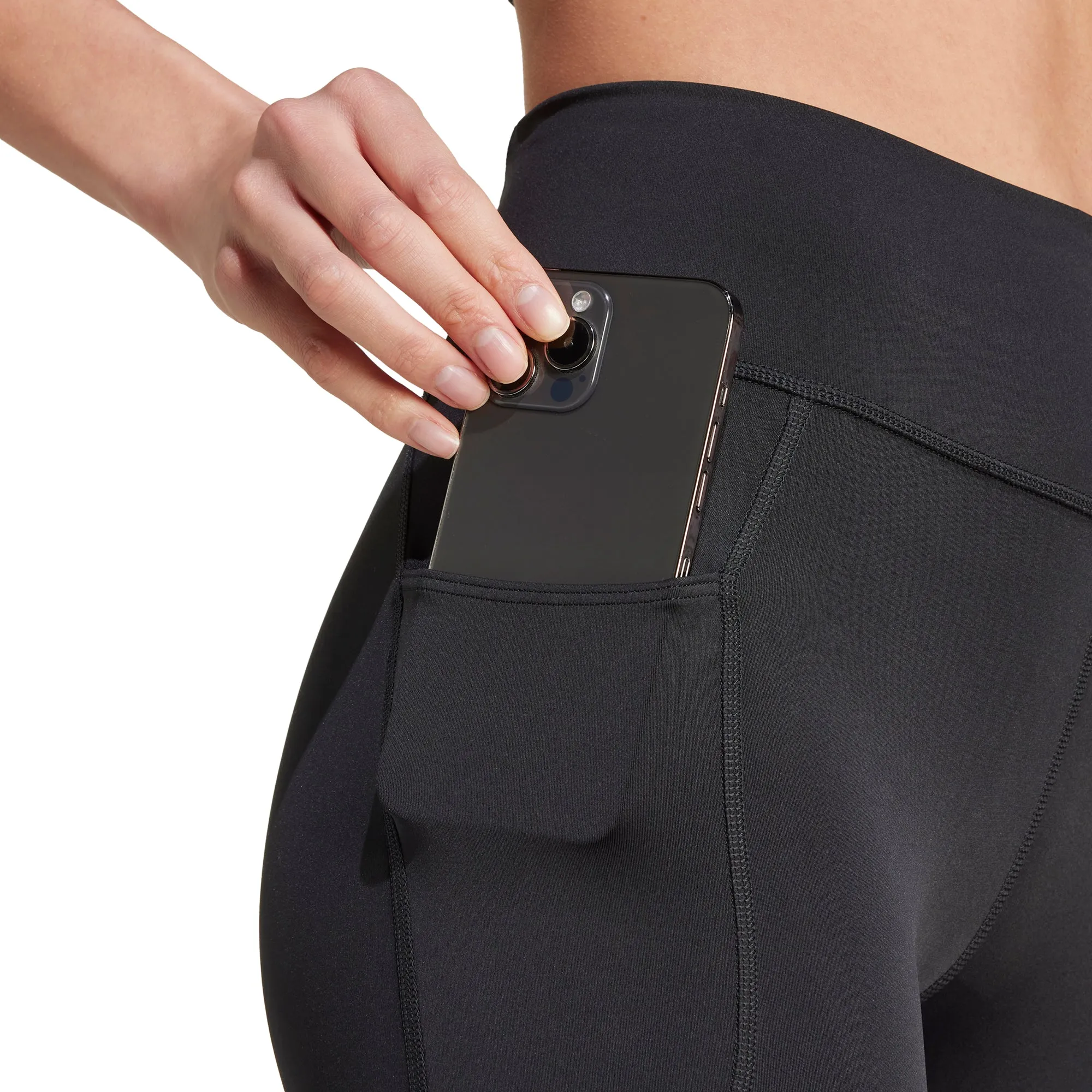 Clothing Adidas  Women adidas DailyRun Womens 3/4 Capri Running Tights - Black