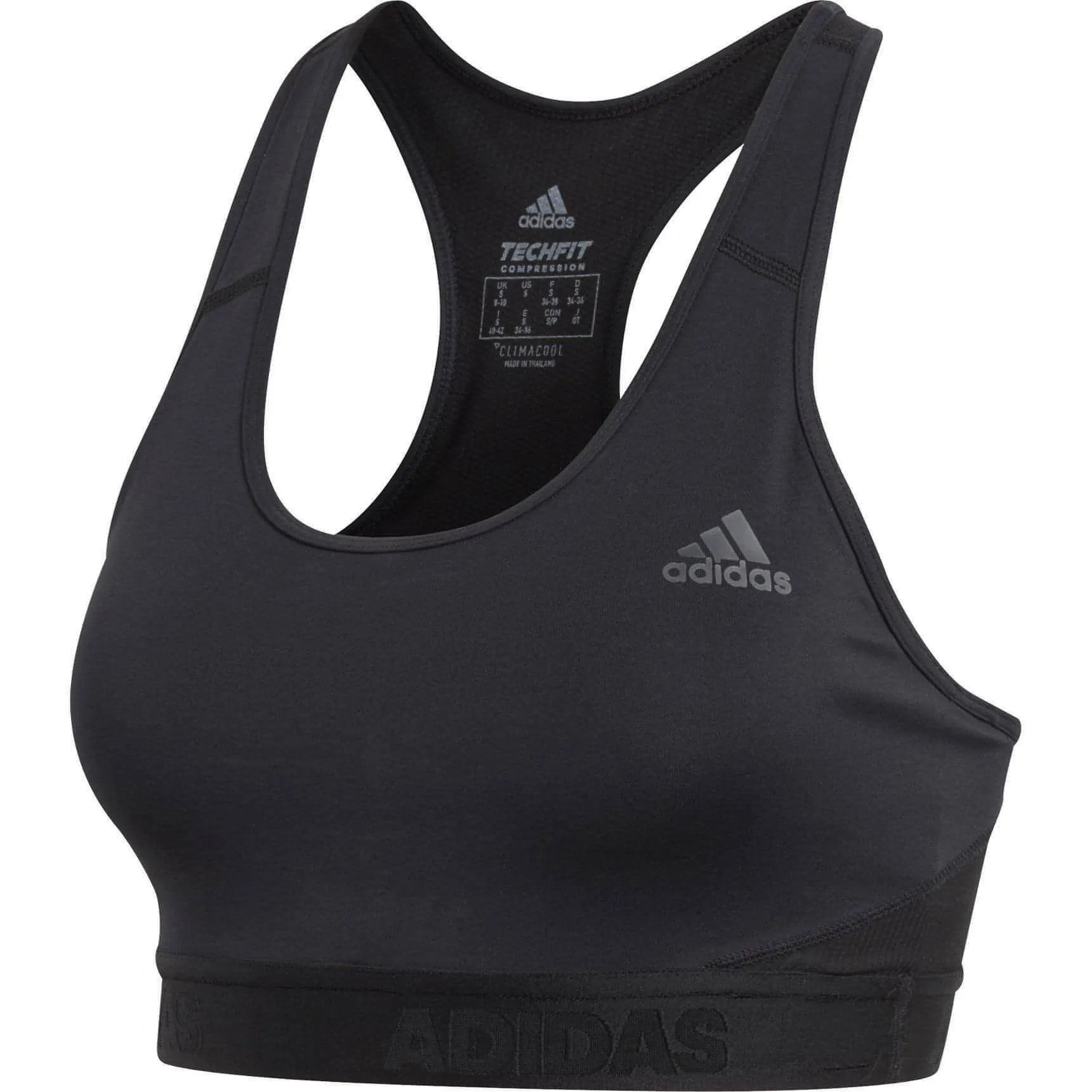 Clothing Adidas  Women adidas Don't Rest AlphaSkin Womens Sports Bra - Black