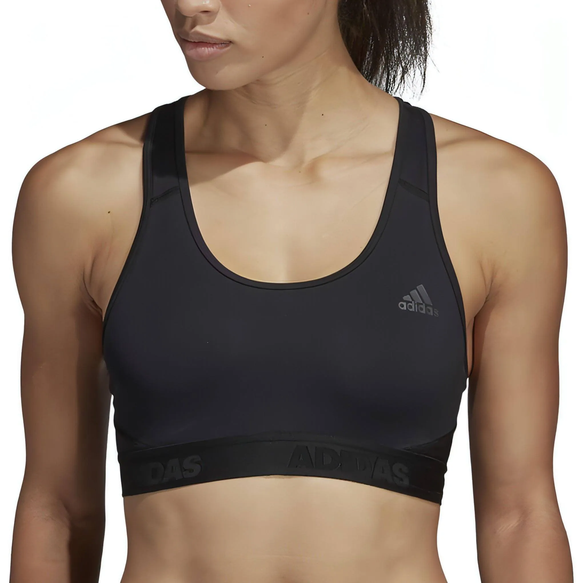 Clothing Adidas  Women adidas Don't Rest AlphaSkin Womens Sports Bra - Black