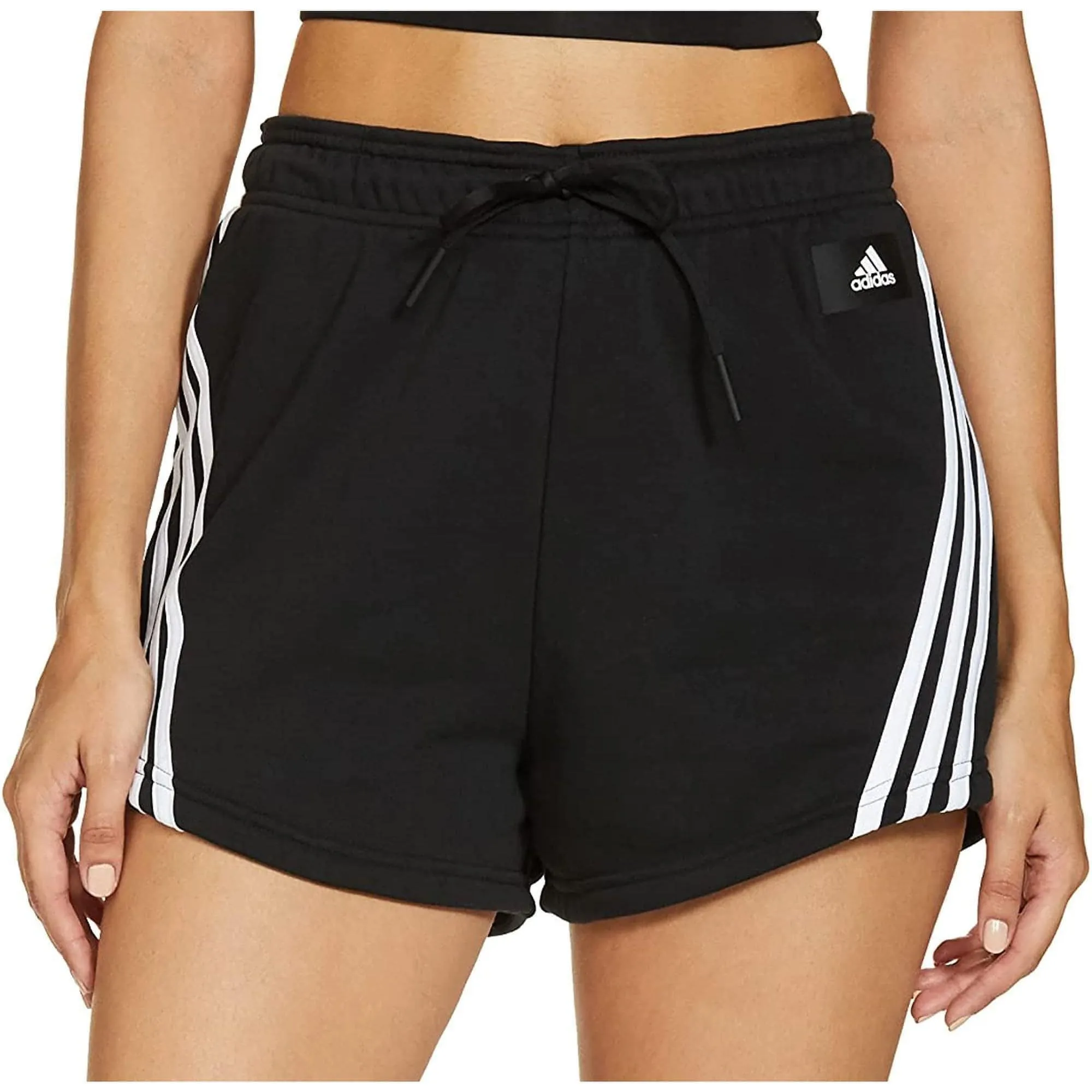 Clothing Adidas  Women adidas Future Icon 3 Stripes Womens Training Shorts - Black