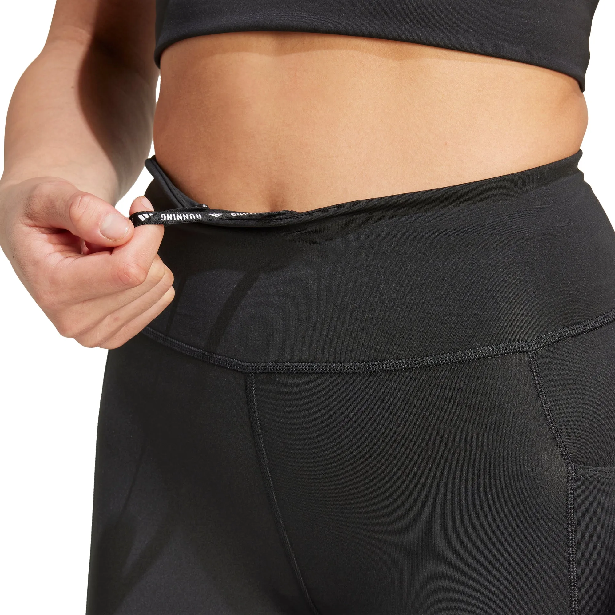 Clothing Adidas  Women adidas Own The Run 7/8 Womens Running Tights - Black