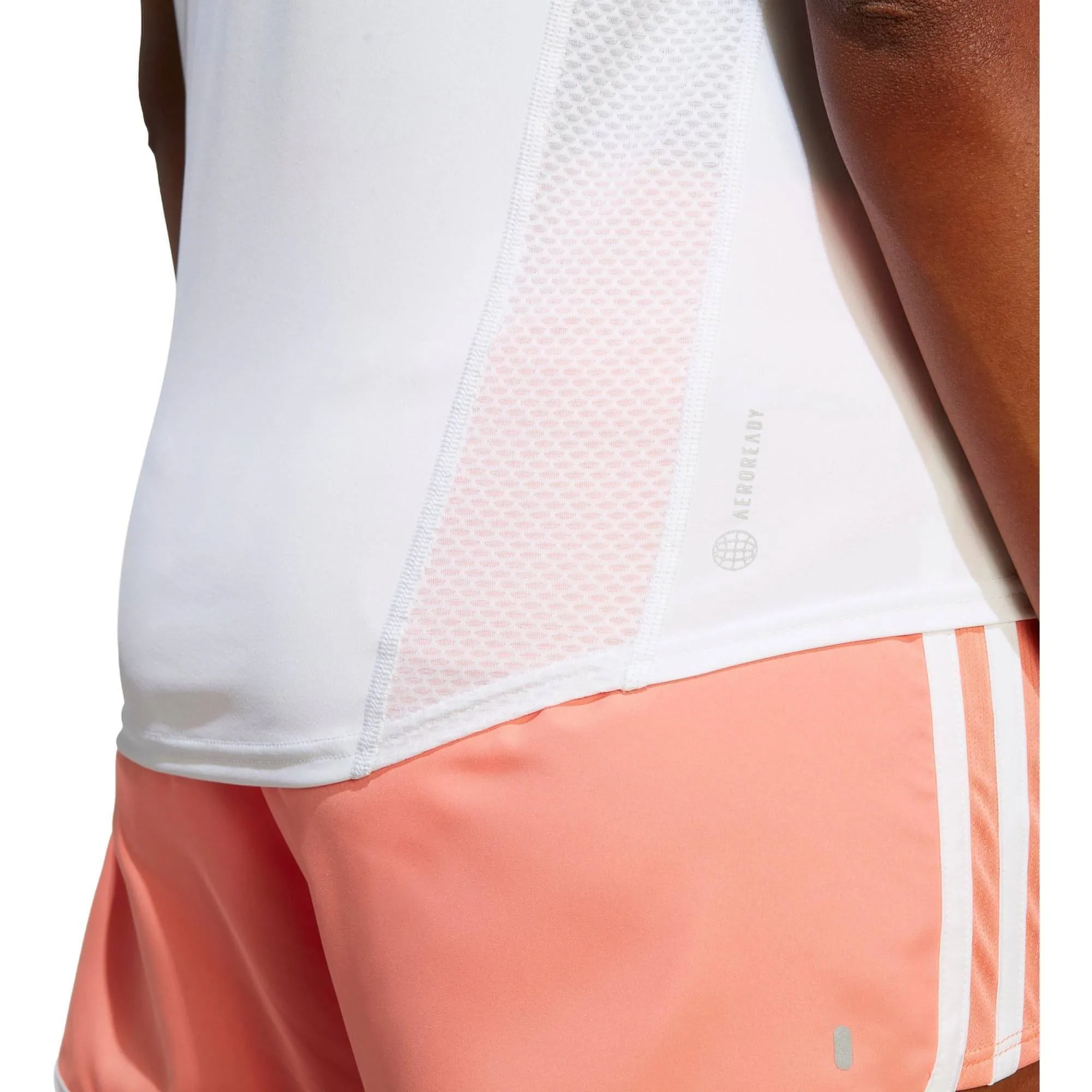 Clothing Adidas  Women adidas Own The Run Short Sleeve Womens Running Top - White