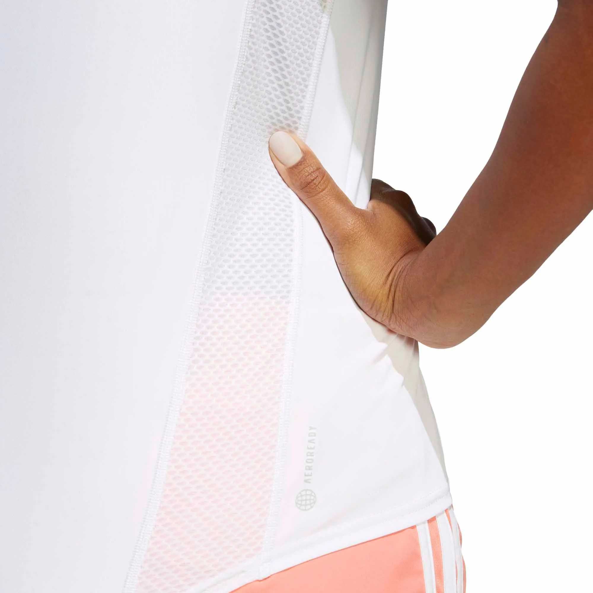 Clothing Adidas  Women adidas Own The Run Short Sleeve Womens Running Top - White