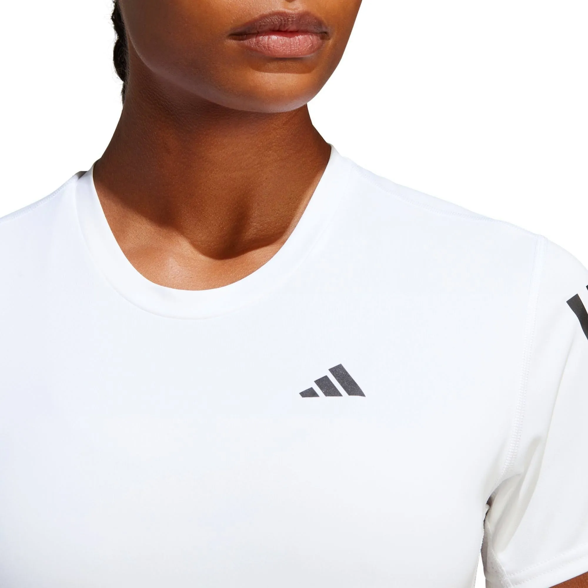 Clothing Adidas  Women adidas Own The Run Short Sleeve Womens Running Top - White