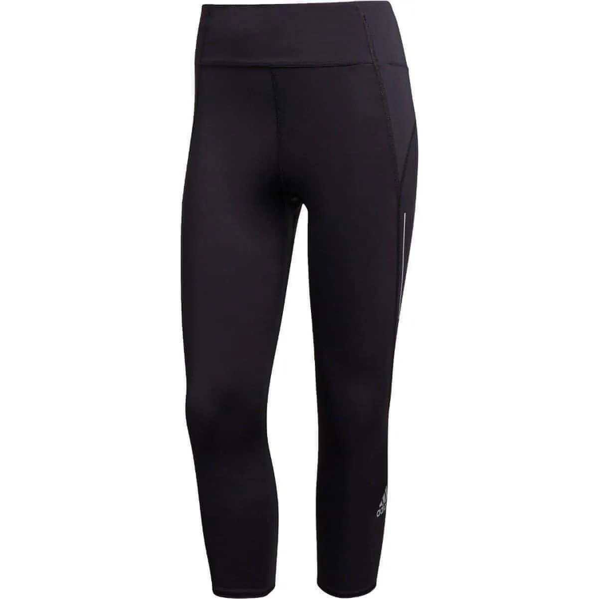 Clothing Adidas  Women adidas Own The Run Womens 3/4 Capri Running Tights - Black
