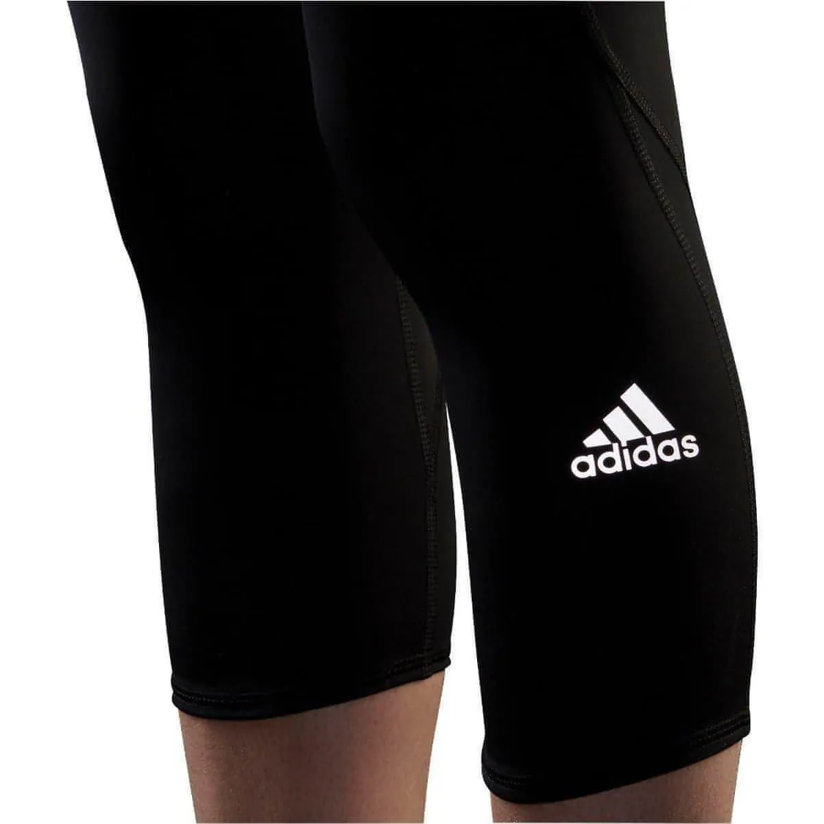 Clothing Adidas  Women adidas Own The Run Womens 3/4 Capri Running Tights - Black