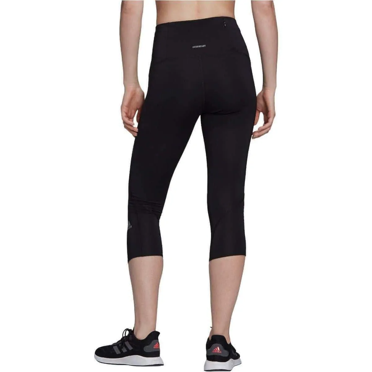 Clothing Adidas  Women adidas Own The Run Womens 3/4 Capri Running Tights - Black