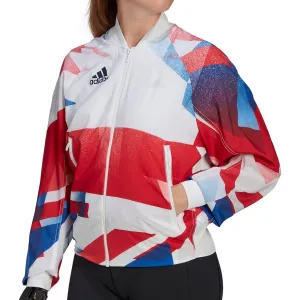 Clothing Adidas  Women adidas Team GB Podium Womens Jacket - White