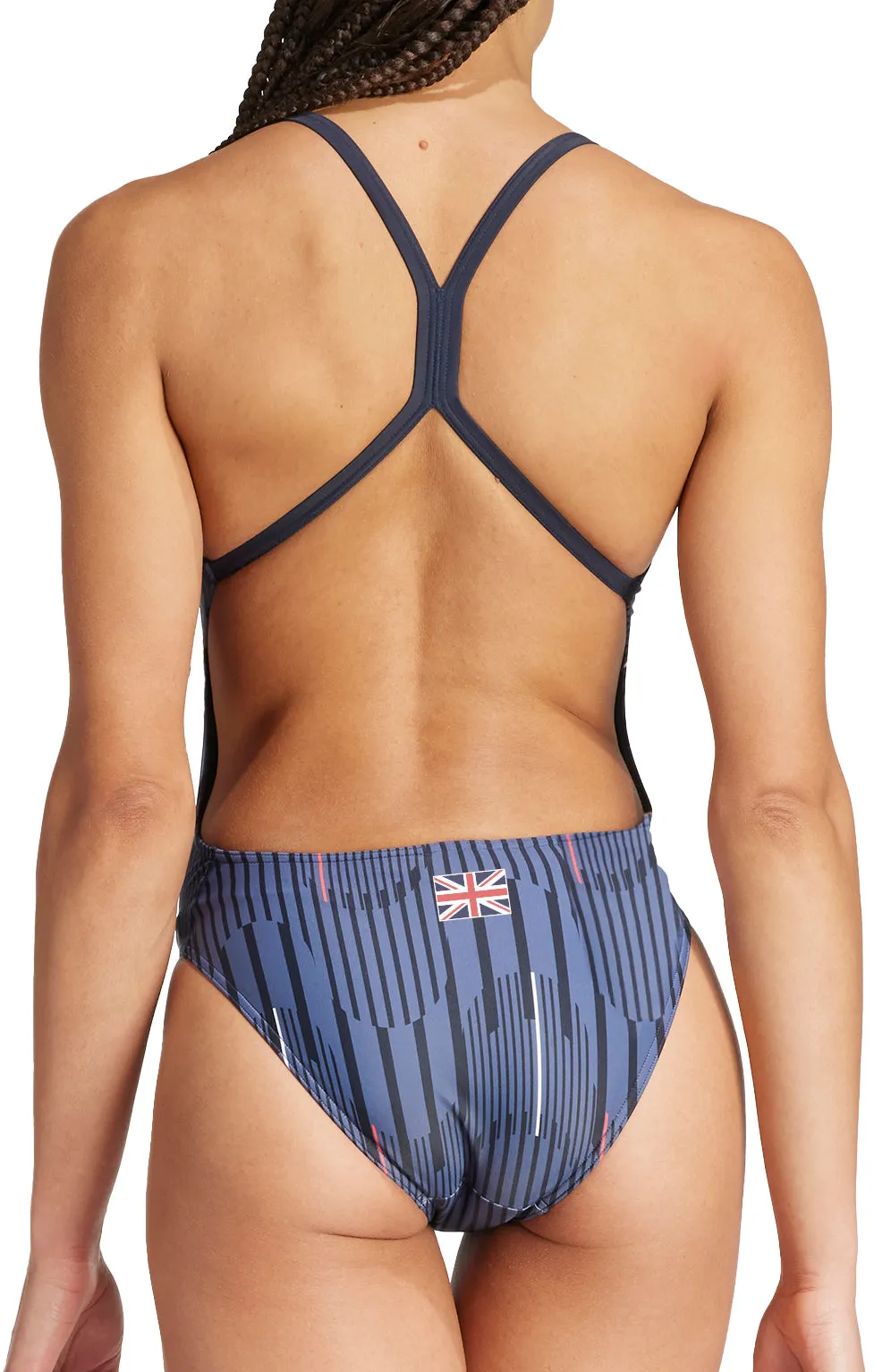 Clothing Adidas  Women adidas Team GB Racerback Womens Swimsuit - Blue