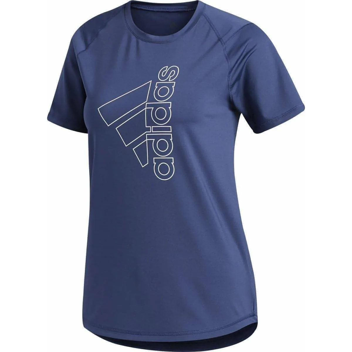 Clothing Adidas  Women adidas Tech Badge of Sport Short Sleeve Womens Training Top - Blue