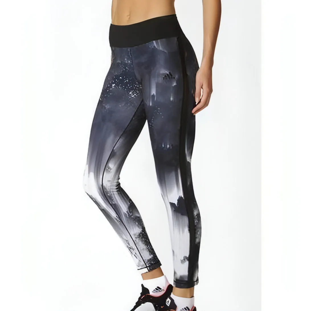 Clothing Adidas  Women adidas Wow Drop 3 Womens Long Training Tights - Black