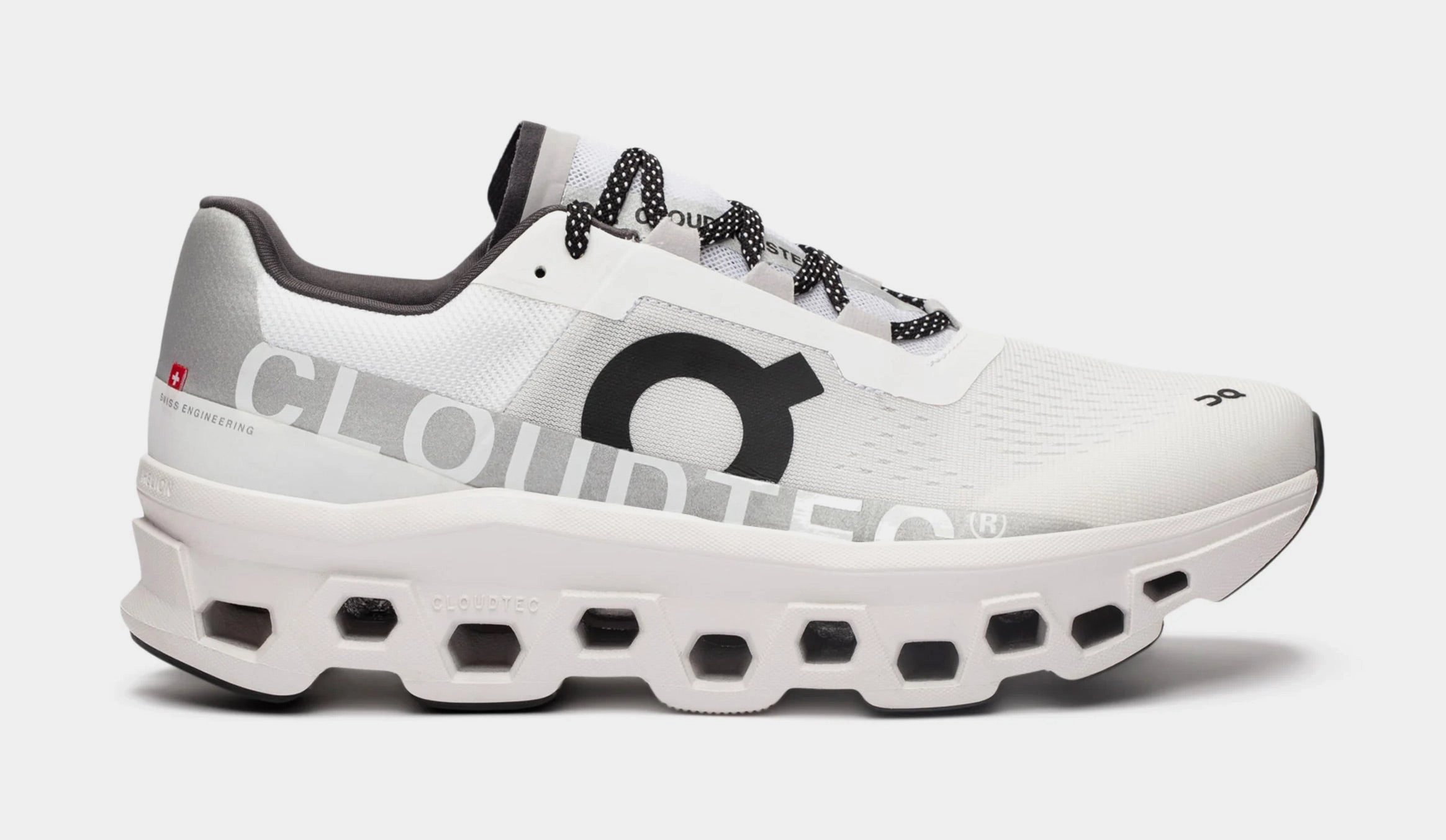 Cloudmonster Mens Running Shoes (All White) on running shoes latest models performance