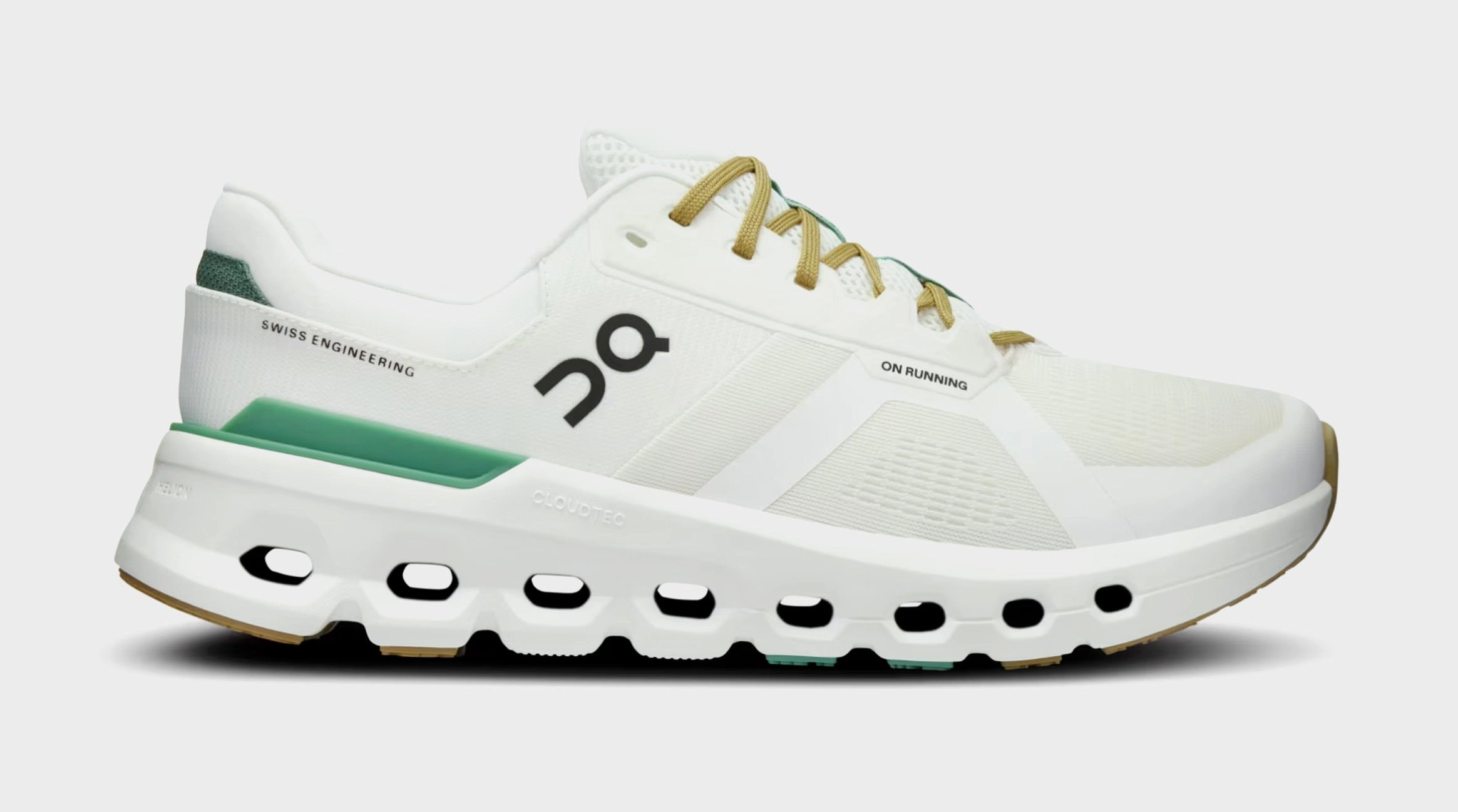 Cloudrunner 2 Mens Running Shoes (Undyed/Green) on running shoes latest models performance