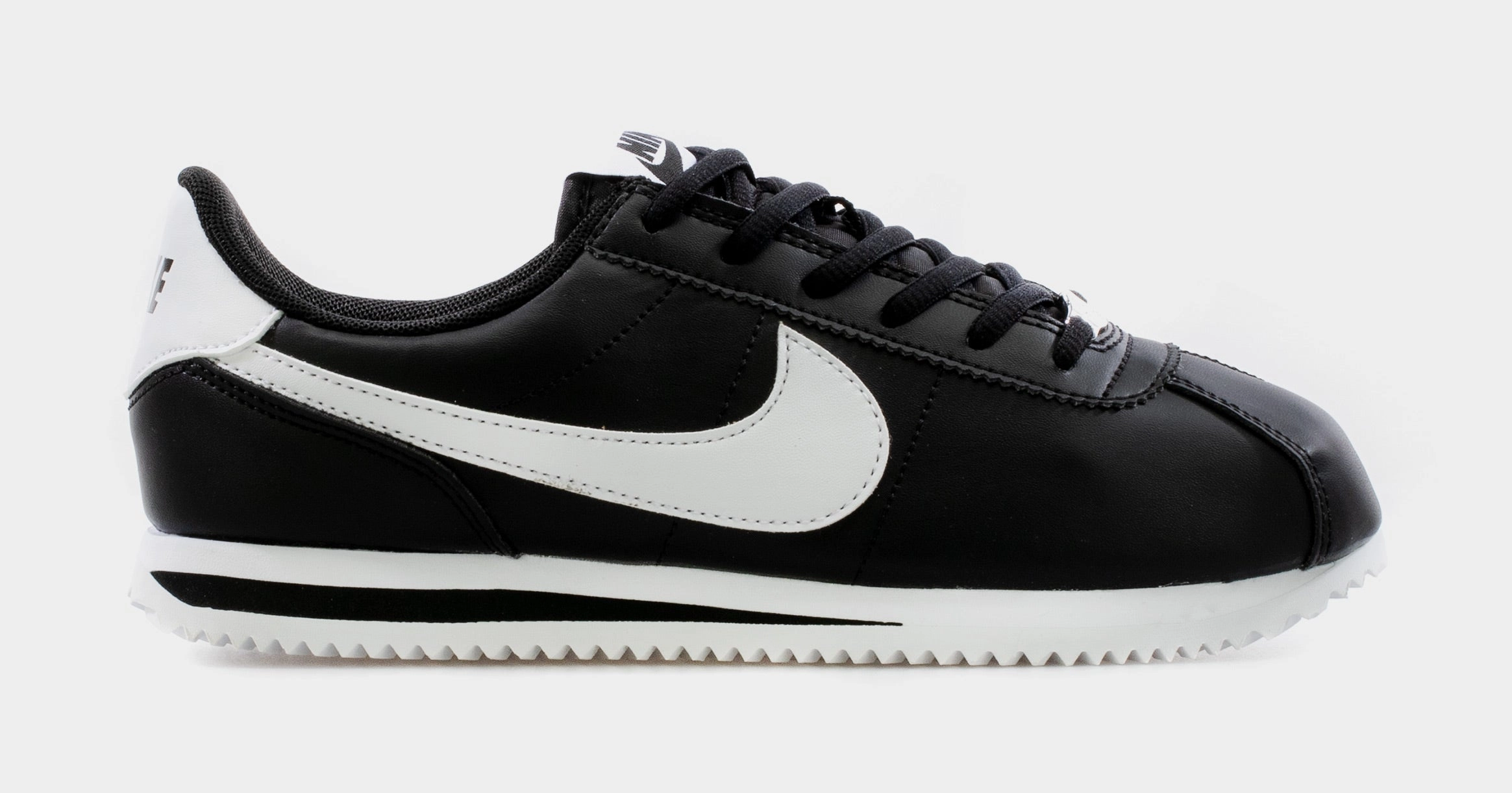 Cortez Basic SL Grade School Lifestyle Shoe (Black/White) nike cortez retro running shoes classic style
