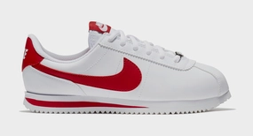 Cortez Basic SL Grade School Lifestyle Shoes (White/Gym Red) nike cortez retro running shoes classic style