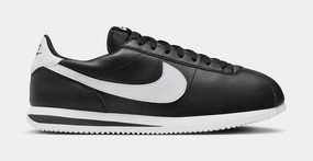 Cortez Leather Mens Lifestyle Shoes (Black/White) nike cortez retro running shoes classic style