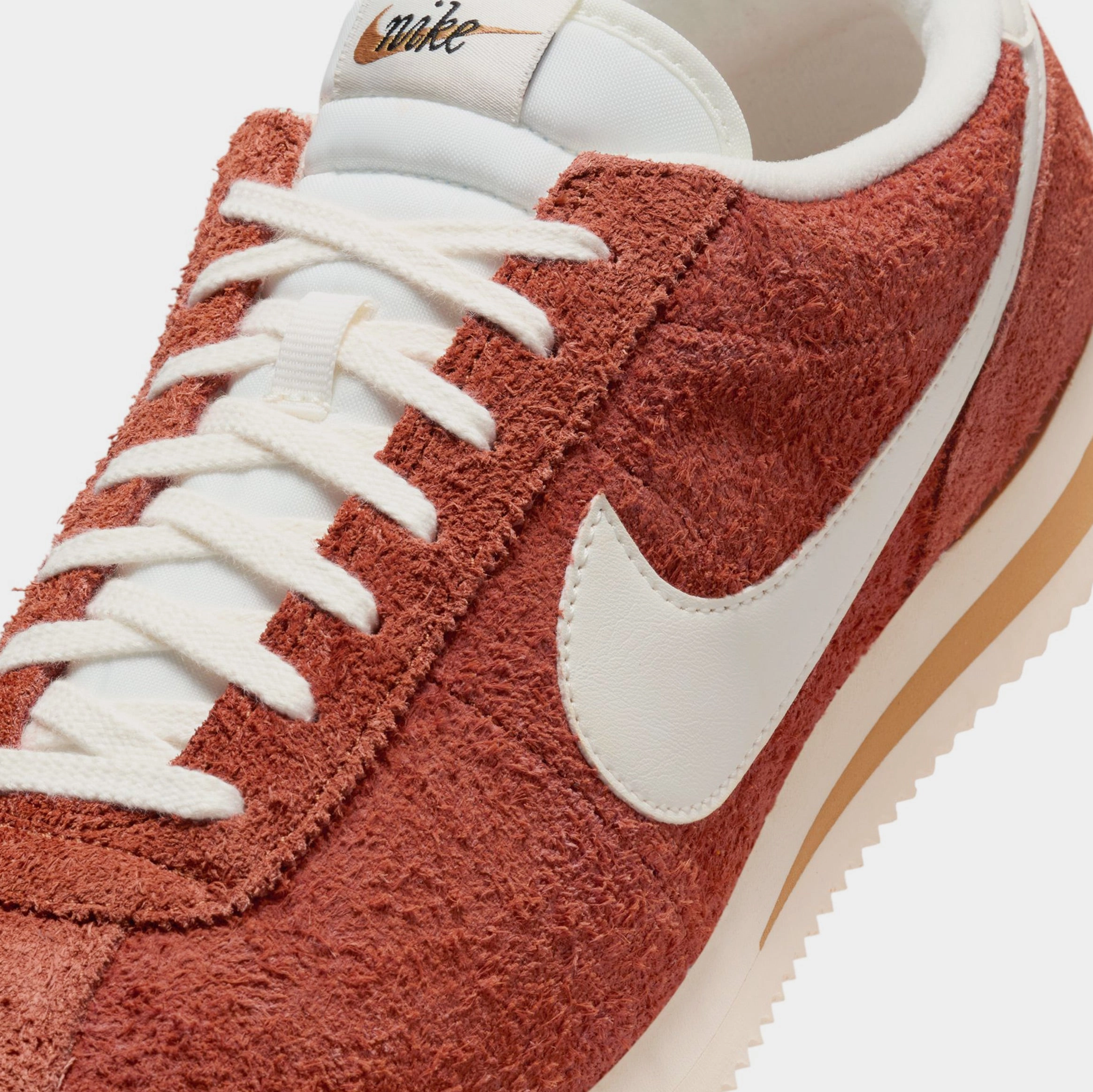 Cortez SE Suede Mens Running Shoes (Dark Russet/Flax/Muslin/Sail) Classic Cortez