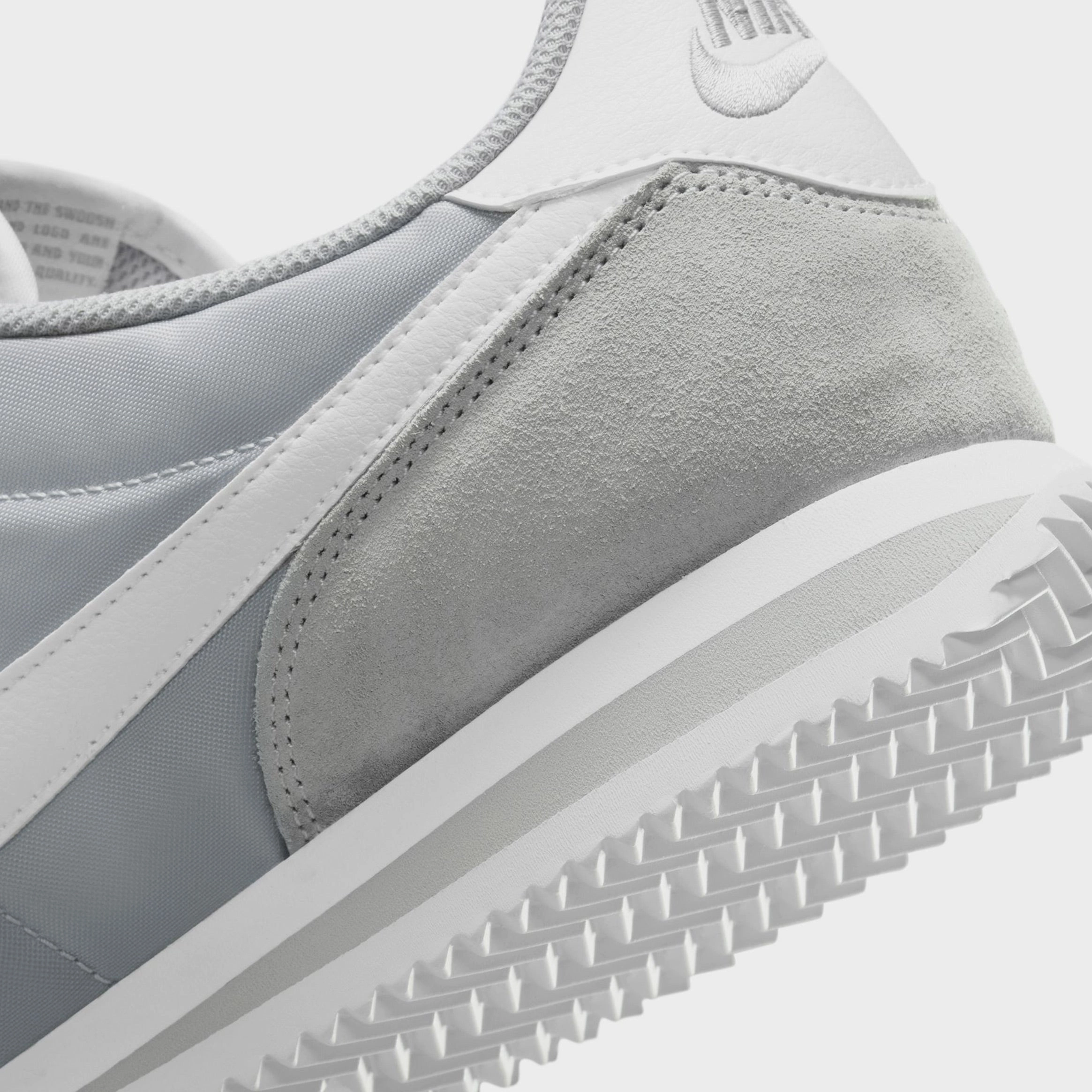 Cortez TXT Mens Running Shoes (Flat Silver/White) Classic Cortez