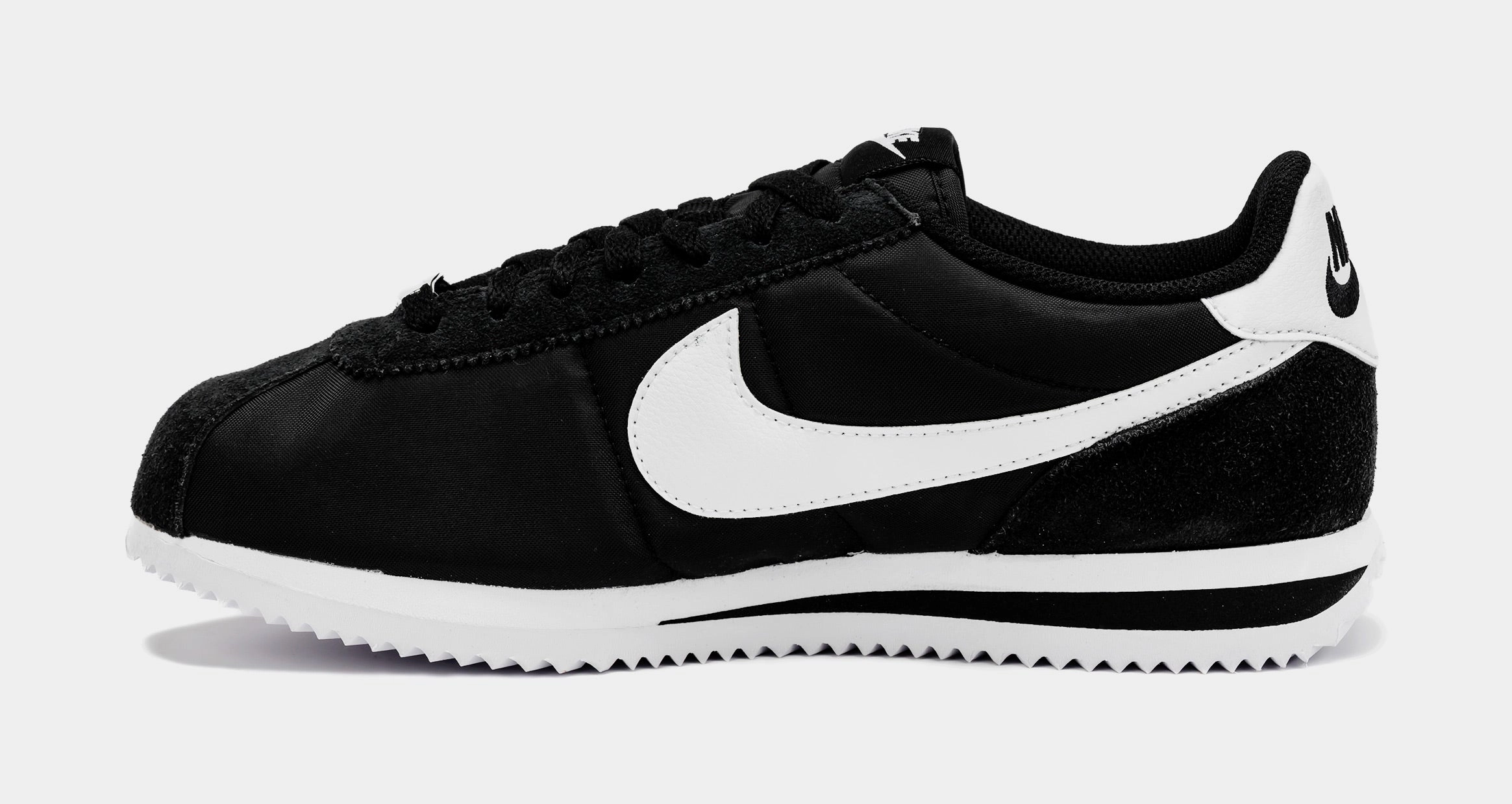 Cortez TXT Womens Running Shoes (Black/White) Classic Cortez