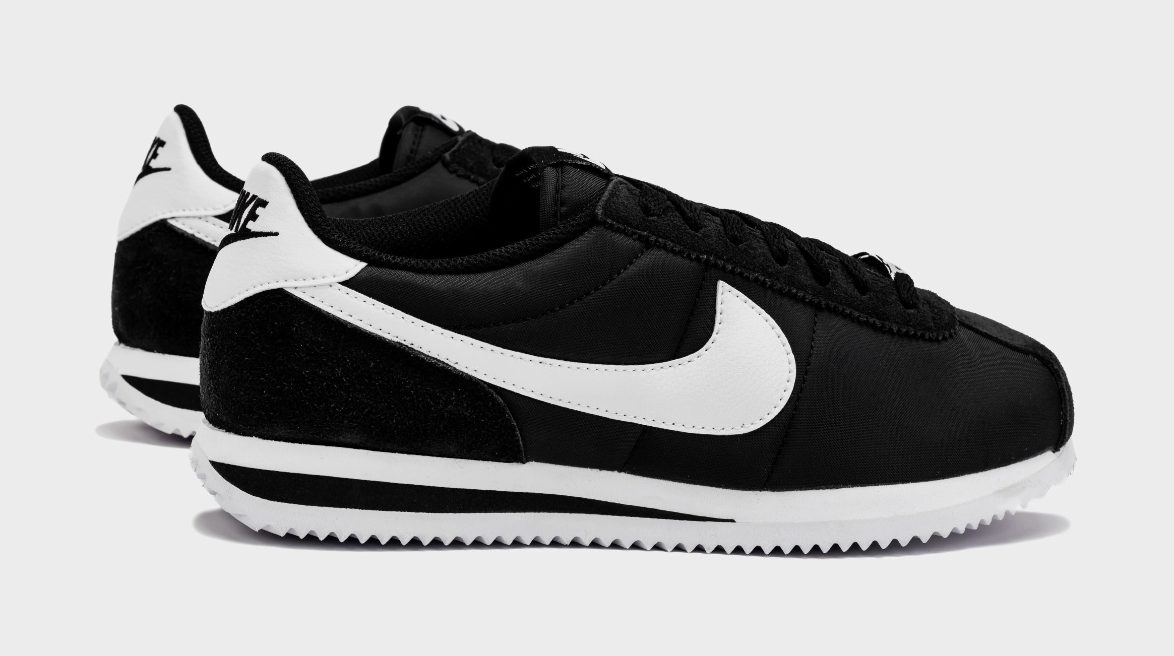 Cortez TXT Womens Running Shoes (Black/White) Classic Cortez
