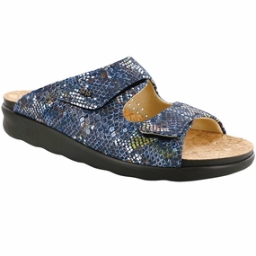 Cozy - Multisnake Navy SAS comfort walking shoes with supportive build