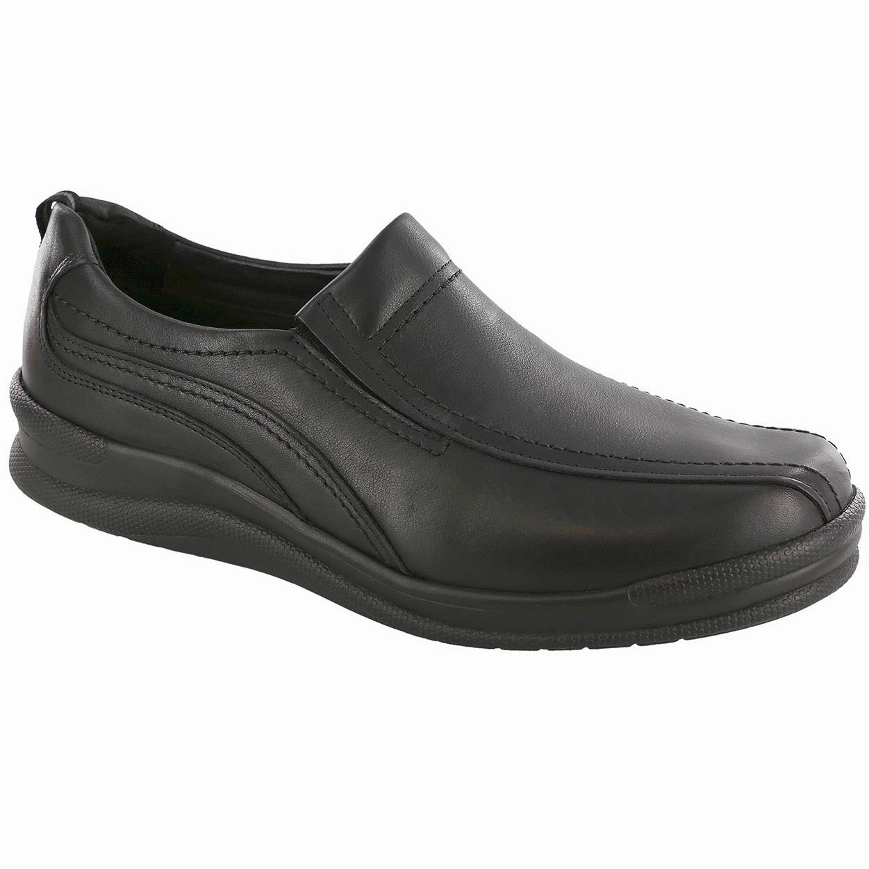Cruise On - Black SAS comfort walking shoes with supportive build