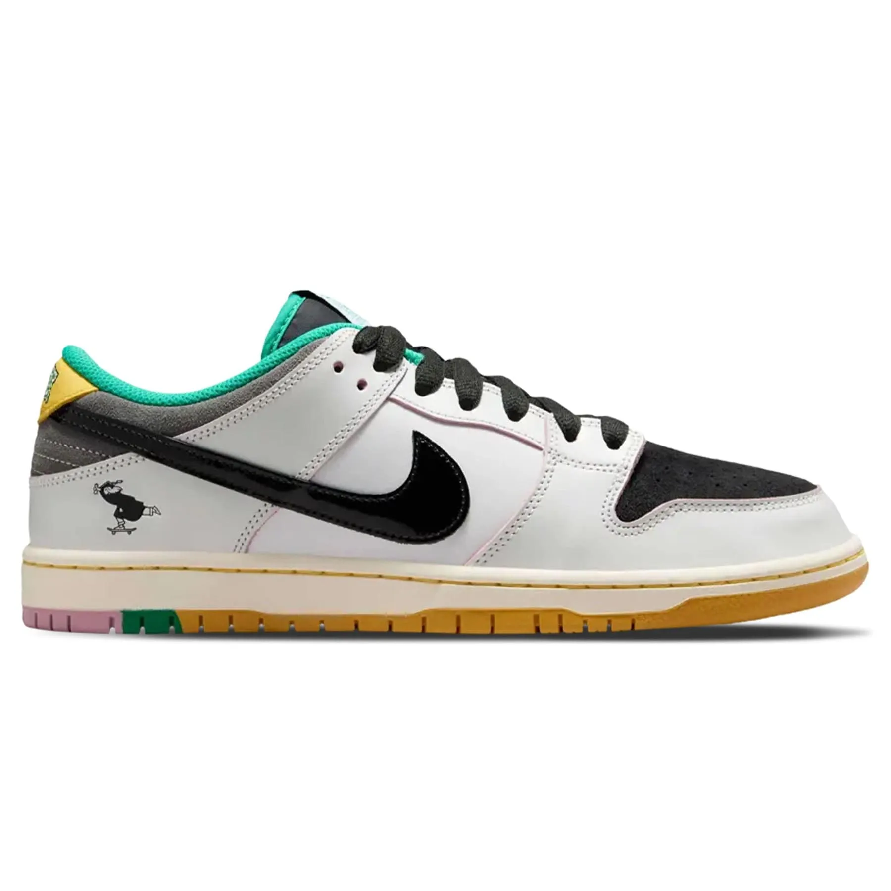 CSEF x Nike Dunk Low SB 'White Clear Emerald' Nike SB skateboarding shoes