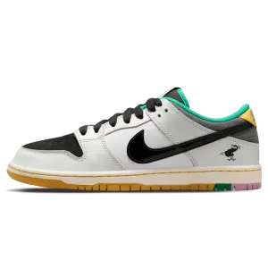 CSEF x Nike Dunk Low SB 'White Clear Emerald' Nike SB skate shoes with padded support and grip