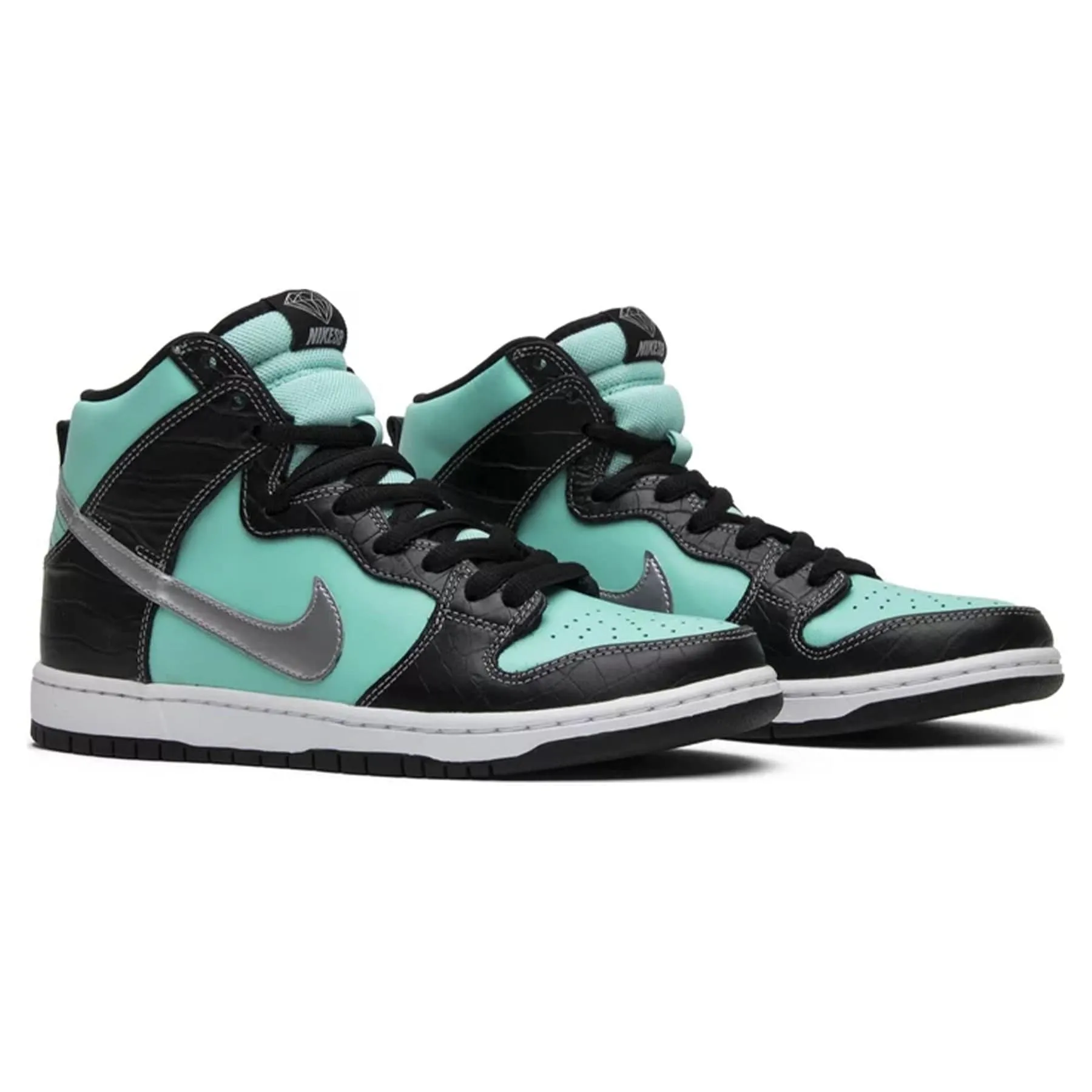 Diamond Supply Co. x Nike Dunk High Premium SB 'Tiffany' Nike SB skateboarding shoes