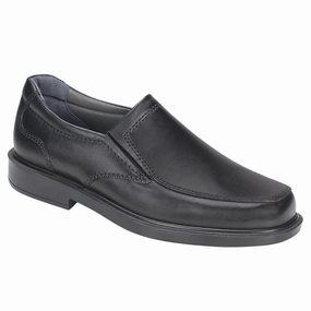 Diplomat - Black SAS comfort walking shoes with supportive build