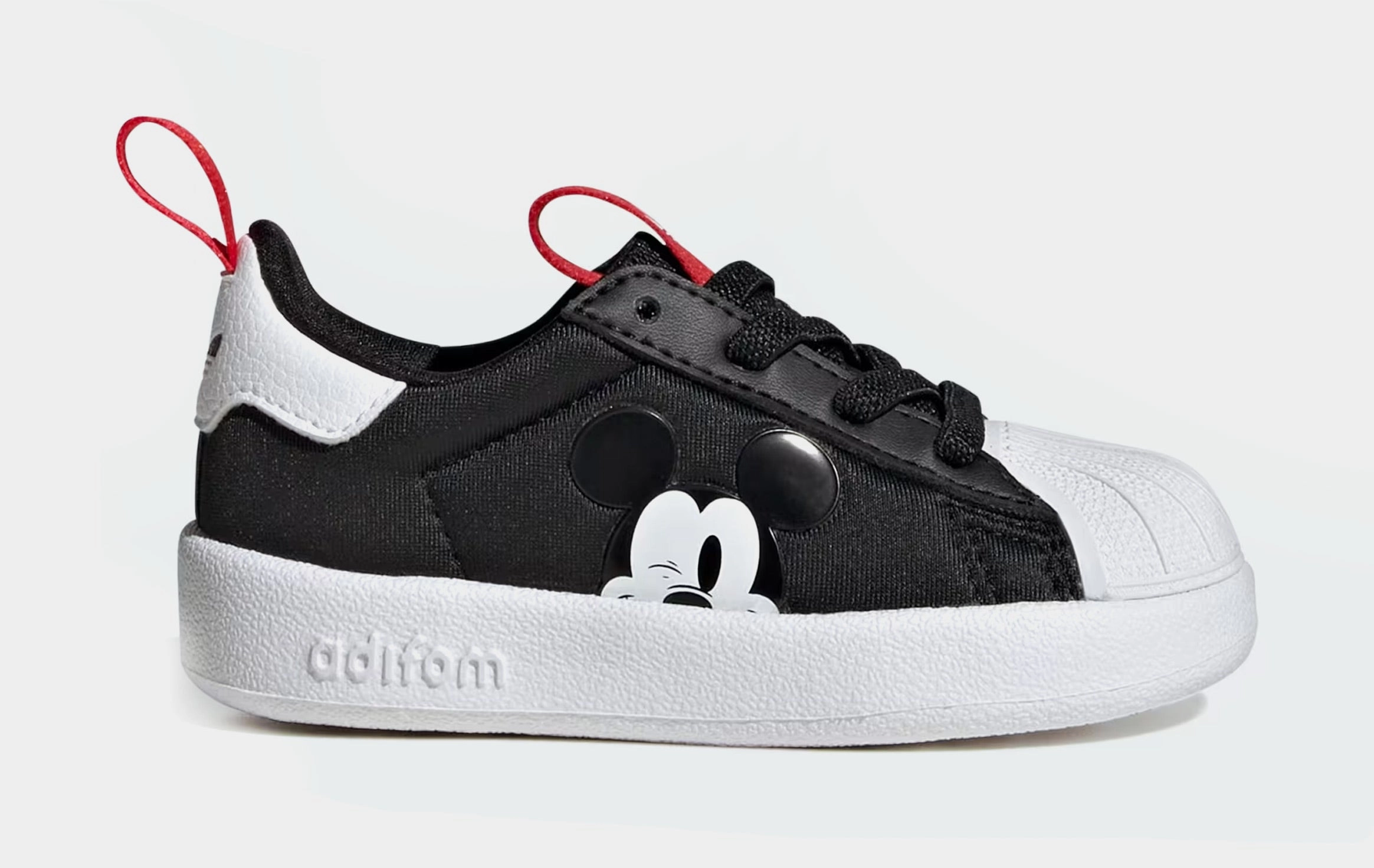 Disney x Adifom Superstar 360 Infant Toddler Lifestyle Shoes (White/Black) Adidas Superstar shell-toe sneakers with timeless appeal