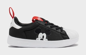 Disney x Adifom Superstar 360 Preschool Lifestyle Shoes (White/Black) Adidas Superstar shell-toe sneakers with timeless appeal