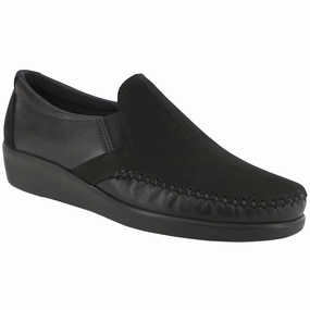 Dream - Charcoal SAS comfort walking shoes with supportive build