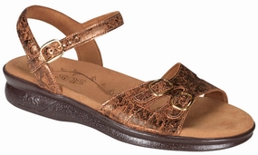 Duo 25 - Five Brown Sparkle SAS comfort walking shoes with supportive build