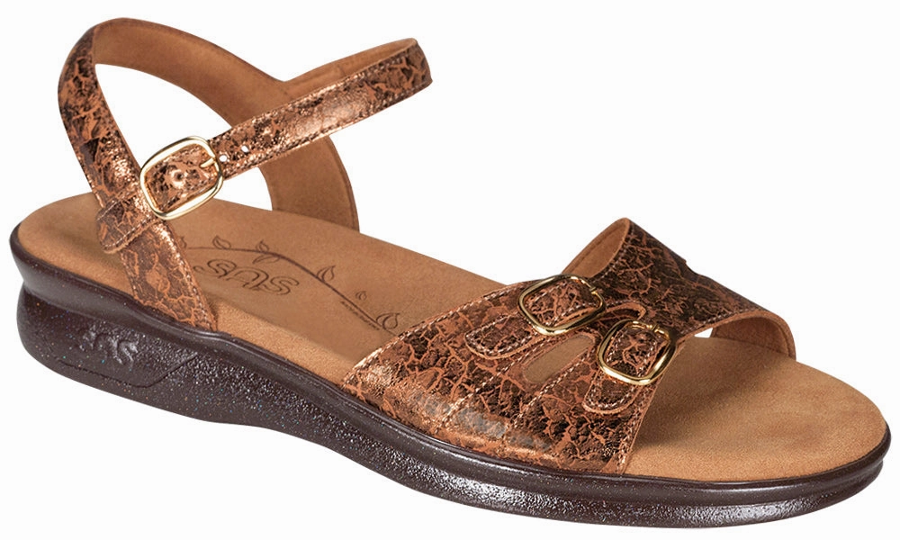 Duo 25 - Five Brown Sparkle SAS comfort walking shoes with supportive build