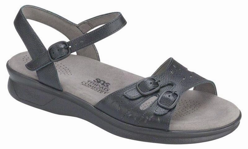 Duo 25 - One Black Sparkle SAS comfort walking shoes with supportive build