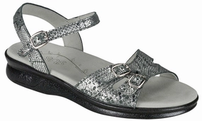 Duo 25 - Silver Sparkle SAS comfort walking shoes with supportive build