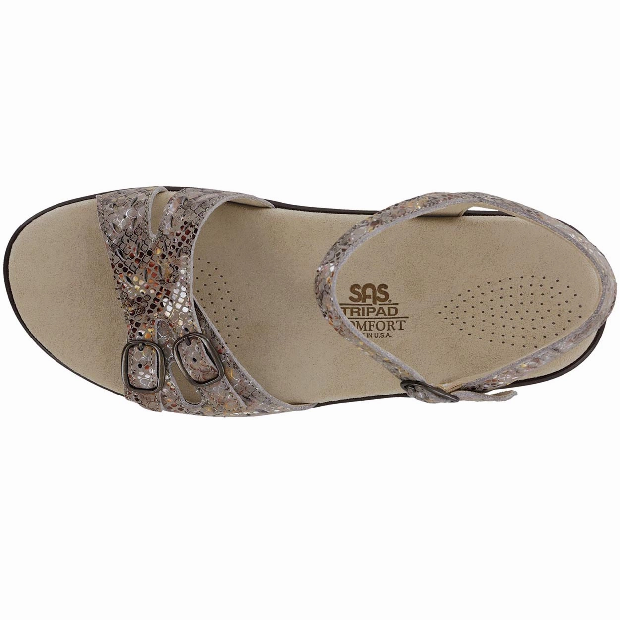Duo - Multisnake Taupe SAS orthopedic comfort shoes