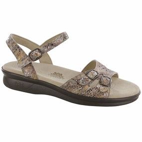 Duo - Multisnake Taupe SAS comfort walking shoes with supportive build