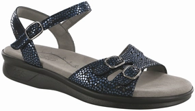 Duo - Navy Perla SAS comfort walking shoes with supportive build