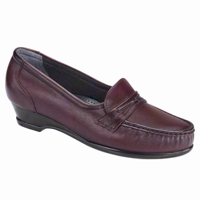 Easier - Antique Wine SAS comfort walking shoes with supportive build
