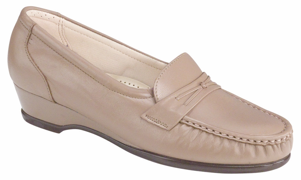 Easier - Mocha SAS comfort walking shoes with supportive build