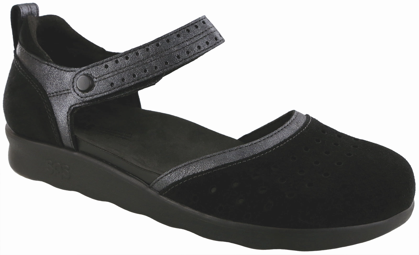 Eden - Resin Black SAS comfort walking shoes with supportive build