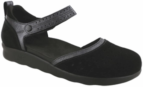 Eden - Resin Black SAS comfort walking shoes with supportive build