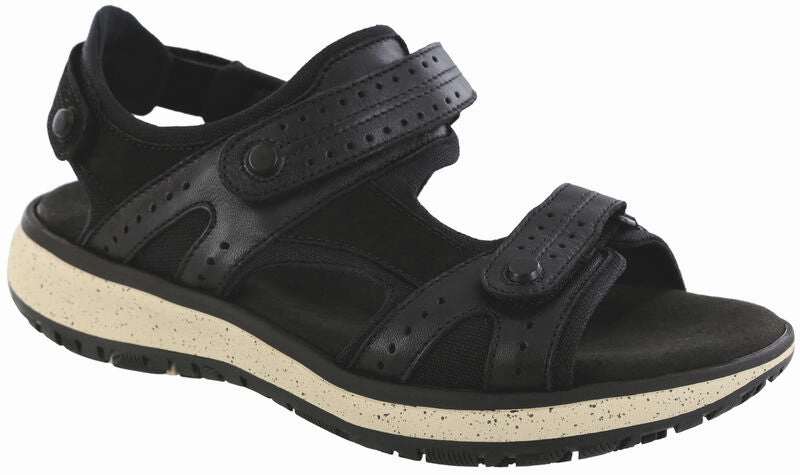 Embark - Black Ash SAS comfort walking shoes with supportive build