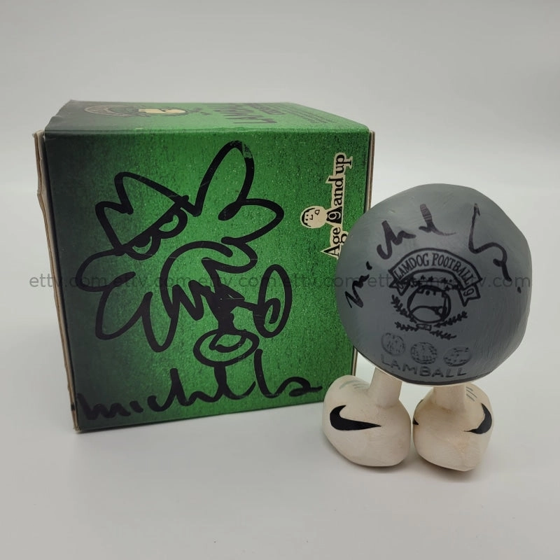 ETTV 2005 Michael Lau Crazysmiles LamDog Football 09 Lamball Signed Remarque Sketch by Michael Lau