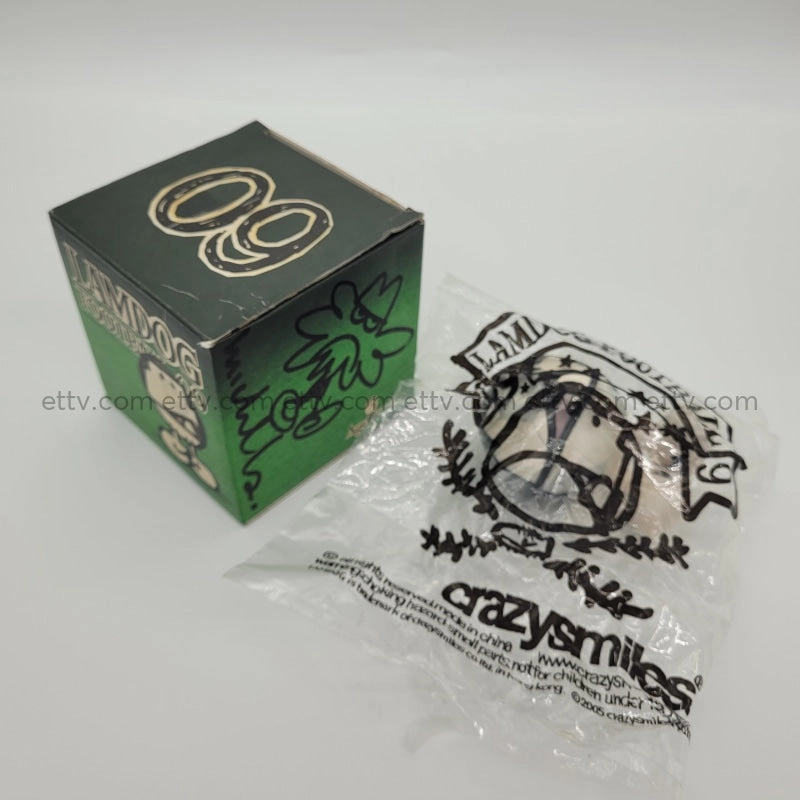 ETTV 2005 Michael Lau Crazysmiles LamDog Football 09 Lamball Signed Remarque Sketch by Michael Lau