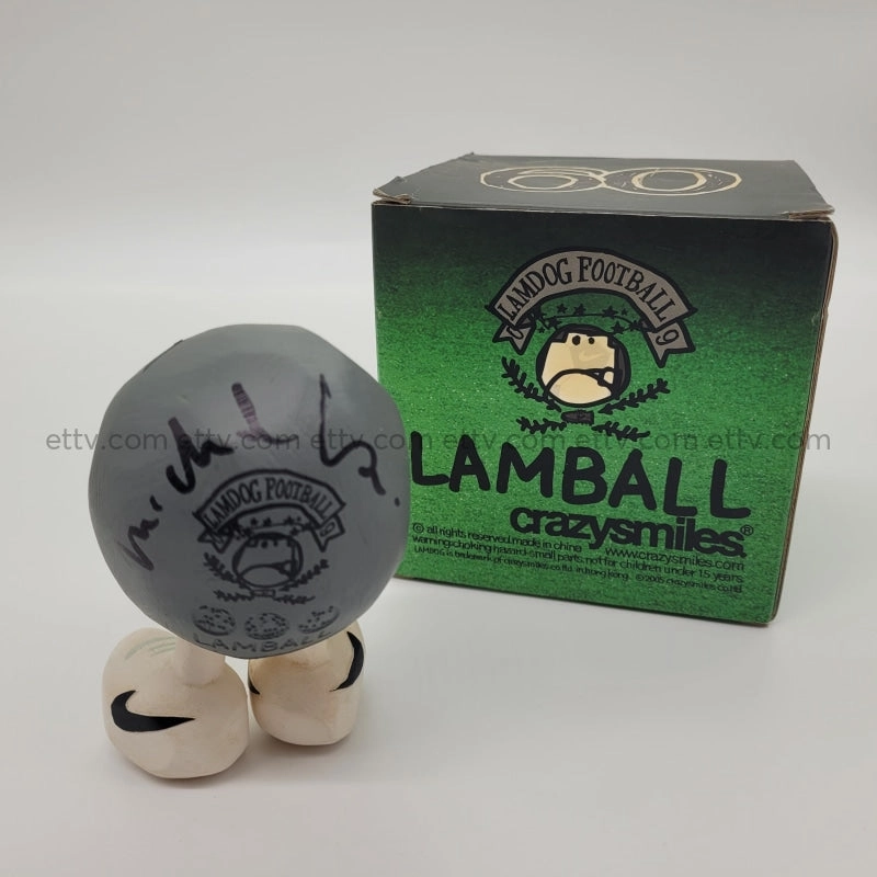 ETTV 2005 Michael Lau Crazysmiles LamDog Football 09 Lamball Signed Remarque Sketch by Michael Lau