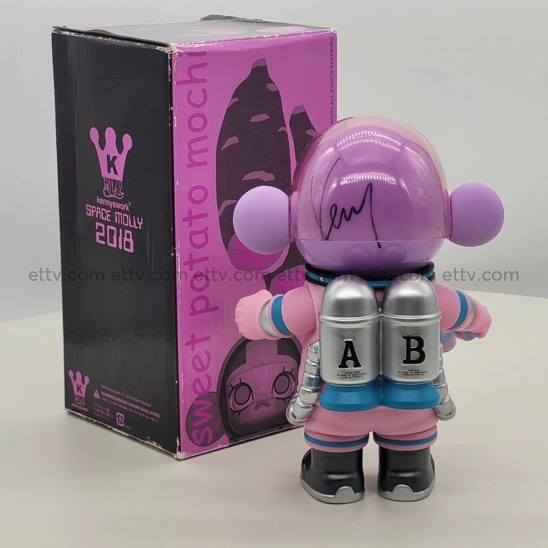 ETTV 2018 POPMART KENNYSWORK Space Molly Sweet Potato Mochi: Hand-Signed by Kenny Wong