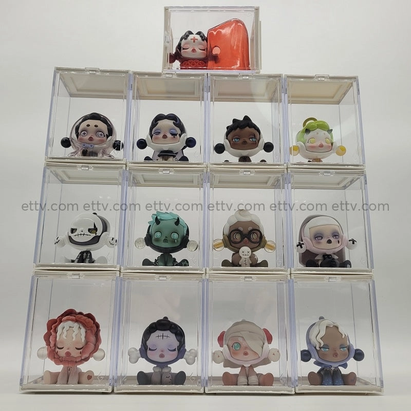 ETTV 2020 POPMART SKULLPANDA Ancient Castle Series - Complete Set with Secret Chase, All 13 Figures Hand-Signed